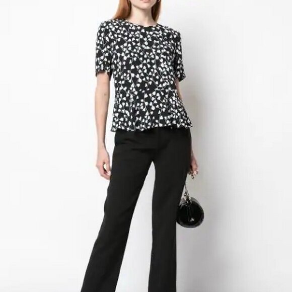 NWT Diane von Furstenberg DVF Peplum Top– Chic Workwear, Date Night, or Events - Picture 3 of 13